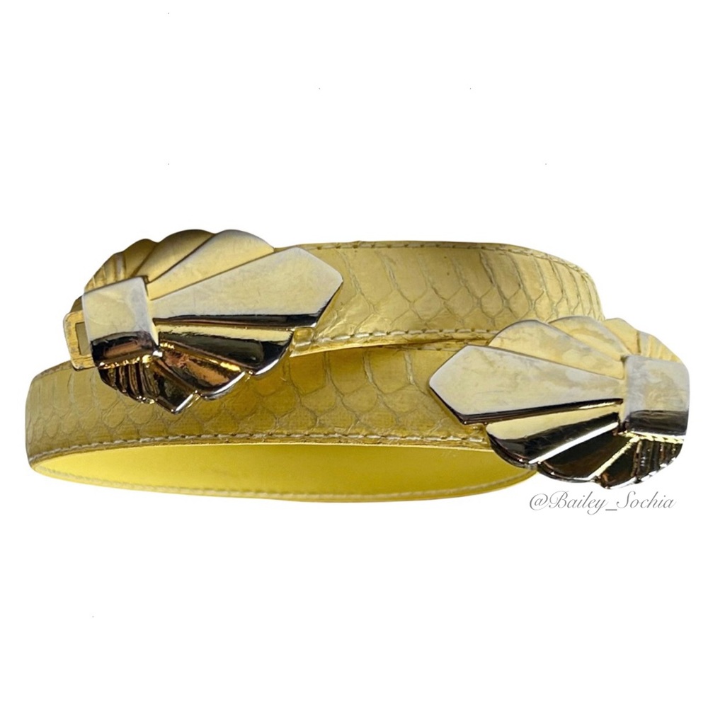 Vintage Dame Genuine Snake Skin Belt